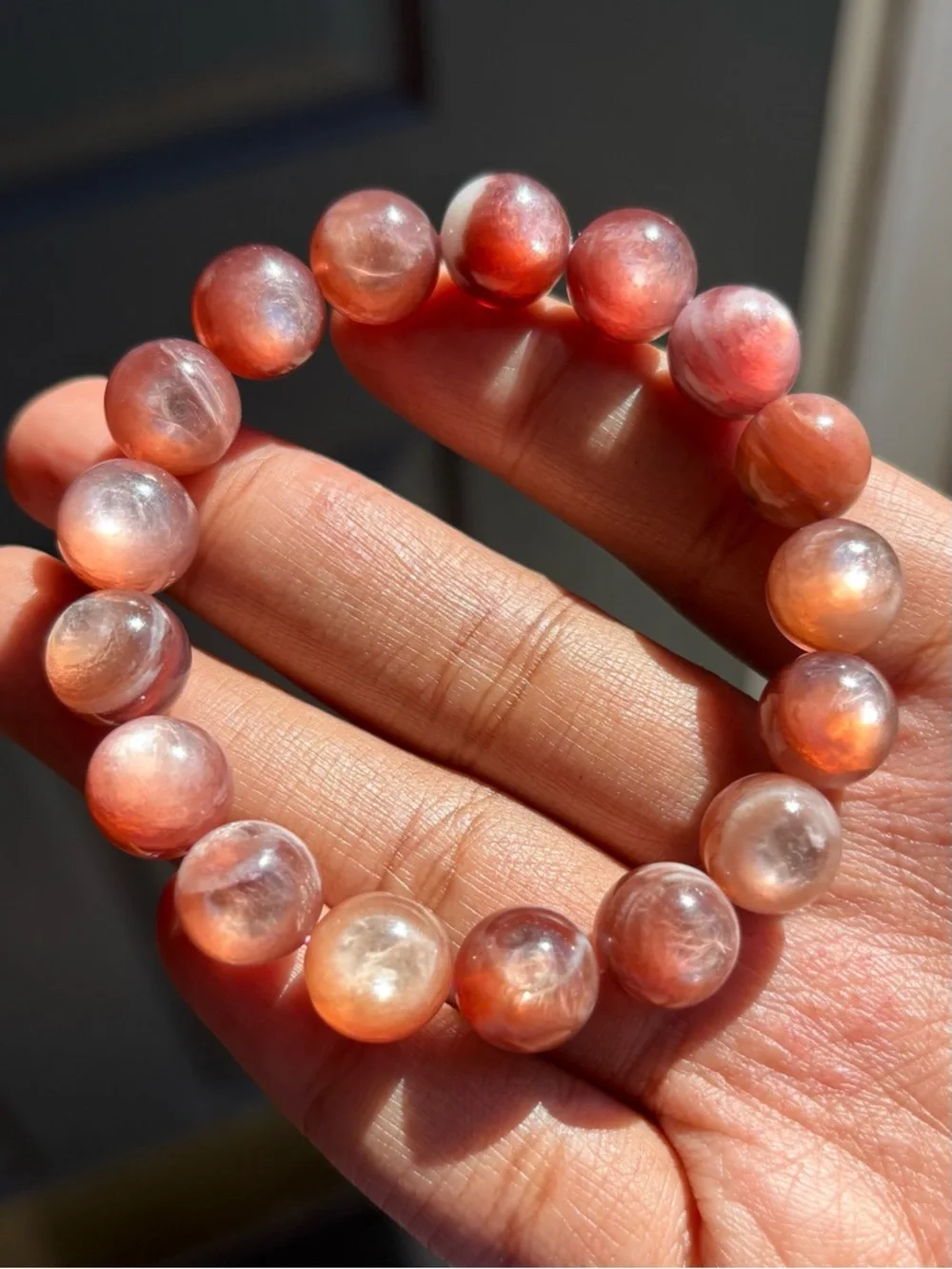 HQ Pink Lepidolite Crystal Bracelet 12mm - Picture 3 of 7